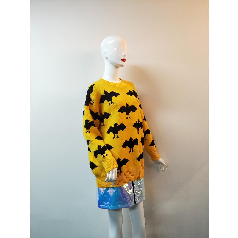 YELLOW PEINT LADIES PULLOVER RLWS0124F