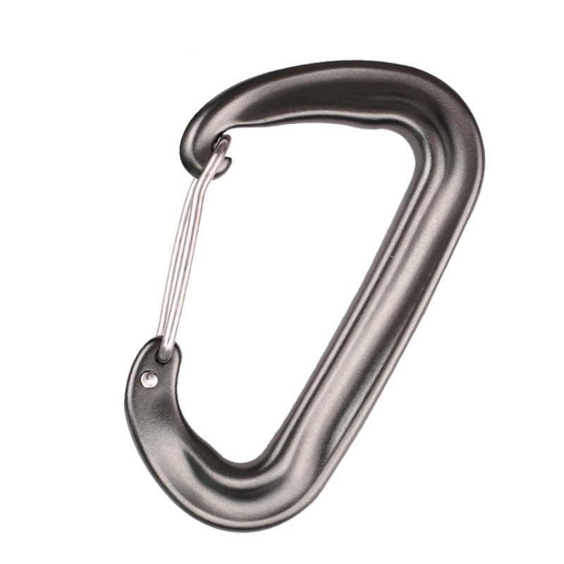 Outdoor Haken Klettern Camping Hauptschloss Karabiner Multifunktions Mutter Bergsteigen Haken Bergsteigen Schnalle Outdoor Quick Catch Quick Fall Ausrüstung Sicherheitsschloss D-Typ Schraubenschloss Hauptschloss Luftfahrt Aluminiumlegierung