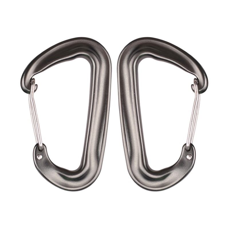 Outdoor Haken Klettern Camping Hauptschloss Karabiner Multifunktions Mutter Bergsteigen Haken Bergsteigen Schnalle Outdoor Quick Catch Quick Fall Ausrüstung Sicherheitsschloss D-Typ Schraubenschloss Hauptschloss Luftfahrt Aluminiumlegierung
