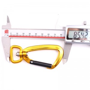 Outdoor-Klettern und Camping Hauptschloss Karabiner Multifunktions Mutter Bergsteigen Haken Bergsteigen Schnalle schnelle Fall Ausrüstung Sicherheitsschloss D-Typ Schraube Hauptschloss Luftfahrt Aluminiumlegierung