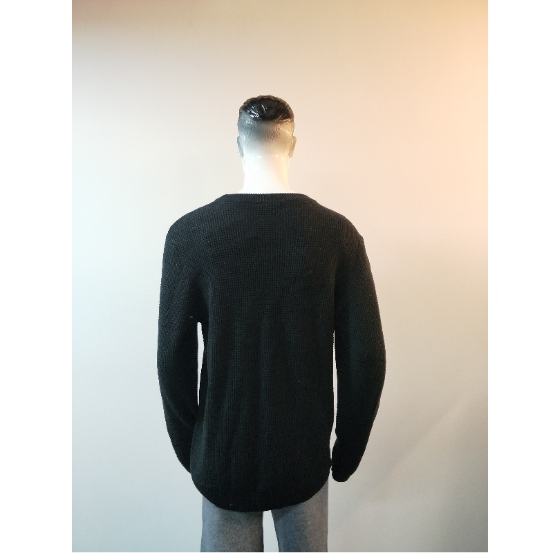 PURE COLLECTION SWEATER RLMS0017F MIT SCHWARZEM CREW-AUSSCHNITT