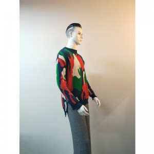 KONTRAST-SEITENSPALT-PULLOVER RLMS0022F