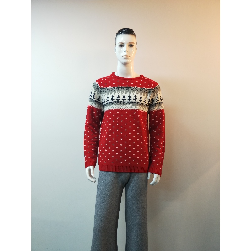 ROTER DRUCK-PULLOVER RLMS0048F