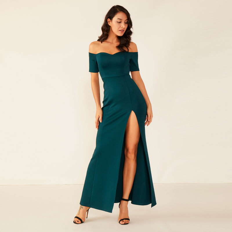 Frauen Sexy One Shoulder Tube Top Schmetterling Kleid Stil Mode Kleider Frauen Lady Elegant WM0009