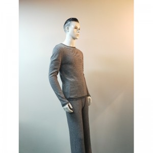 SWEATER RLMS0061F MIT GRAUEM CREW-AUSSCHNITT