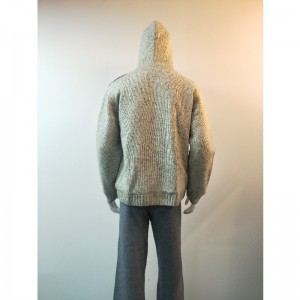 SWEATERCOAT RLMS0077F MIT GRAUEM DRUCK