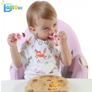 2019 Neue Produkte Baby Fütterung Erster Löffel und Gabel Set Trainingsutensilien Baby Löffel Selbsternährung