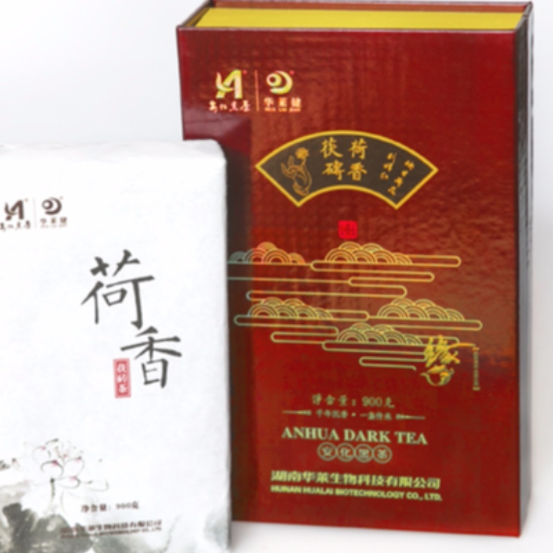 M setzt lotus duftenden fuzhuan tee hunan anhua schwarzer tee gesundheits tee