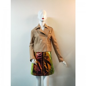 BRAUN PU BIKERJACKE RLWPJ0006N