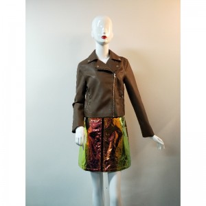 BRAUN PU BIKERJACKE RLWPJ0012N