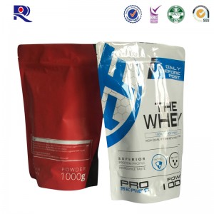 Bedruckte und laminierte Standbeutel für Molkenpulver und andere Nährstoffpulver