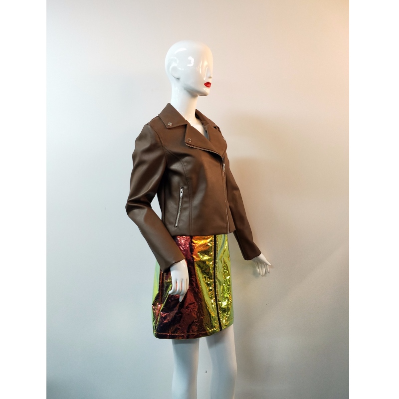 BRAUN PU BIKERJACKE RLWPJ0016N