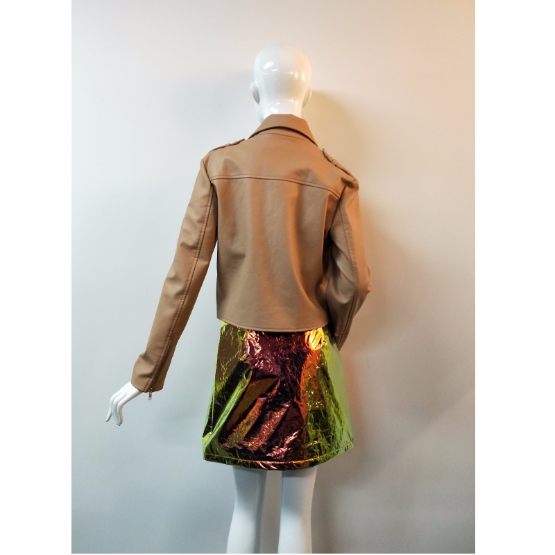 BRAUN PU BIKERJACKE RLWPJ0006N
