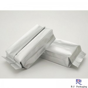 Einfache Silber - und Seitengußbeutel mit Ventil für Kaffee