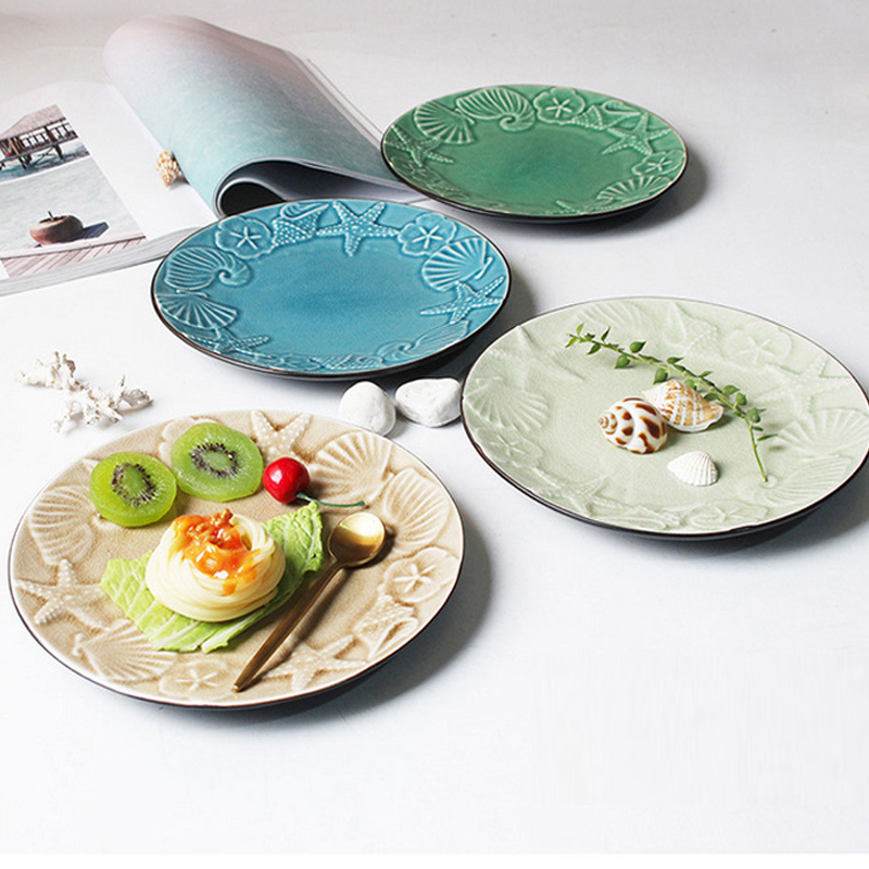 Elegantes Aussehen 100% Melaminplatten, Porzellan -Plattenrestaurant, bedruckte Probenplatte