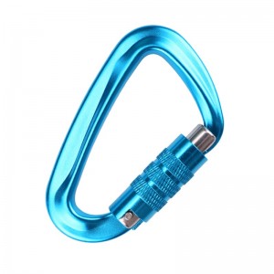 Outdoor Haken Klettern Camping Hauptschloss Karabiner Multifunktions-Bergsteigen Haken Bergsteigen Schnalle Outdoor Quick Catch Quick Fall Ausrüstung Sicherheitsschloss Sondierungsloch D-förmige Schraube Zweistufige Hauptschloss Luftfa...