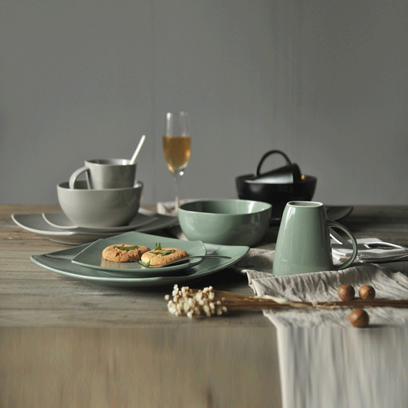 Keramik Stoneware Dolomit Dinner Geschirr Sets