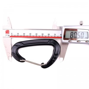 Outdoor-Haken Klettern Camp Hauptschloss Felskarabiner Outdoor-Schnellverschluss Schnellfallausrüstung Sicherheitsschloss Sondierungsloch D Edelstahl Federstabschloss Hauptschloss Luftfahrt Aluminiumlegierung