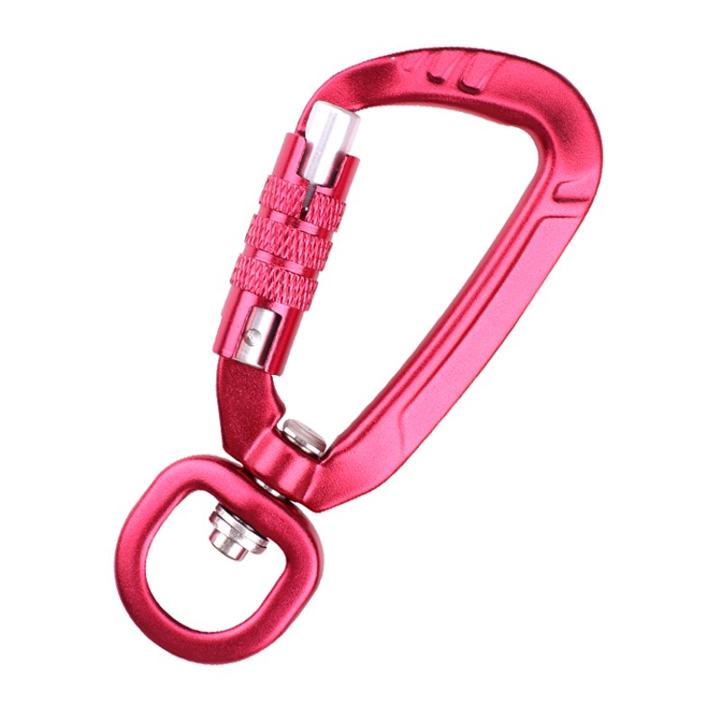 Outdoor Haken Klettern Camping Karabiner Karabiner Multifunktions zweiten Stufe Bergsteigen Schnalle Bergsteigen Schnalle Outdoor Quick Catch Quick Fall Ausrüstung Sicherheitsschloss mit Hund Clips Luftfahrt Aluminiumlegierung