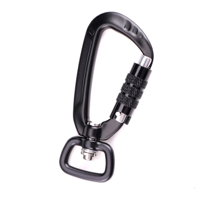 Outdoor Haken Klettern Camping Karabiner Karabiner Multifunktions zweiten Stufe Bergsteigen Schnalle Bergsteigen Schnalle Outdoor Quick Catch Quick Fall Ausrüstung Sicherheitsschloss mit Hund Clips Luftfahrt Aluminiumlegierung