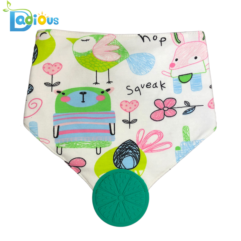 Reversible 100% natürliche Baumwolle Baby Boy Zahnen Lätzchen Baby Lätzchen Flamingo Zahnen Bandana Lätzchen