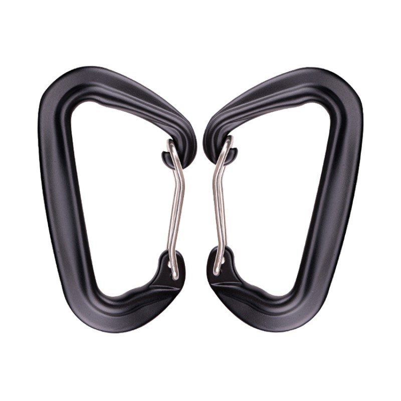 Outdoor Haken Klettern Camping Hauptschloss Karabiner Multifunktions Karabiner Karabiner Outdoor Quick Catch Quick Fall Ausrüstung Sicherheitsschloss Sondierungsloch D-Form Stahldraht Schnalle Hauptschloss Luftfahrt Aluminiumlegierung