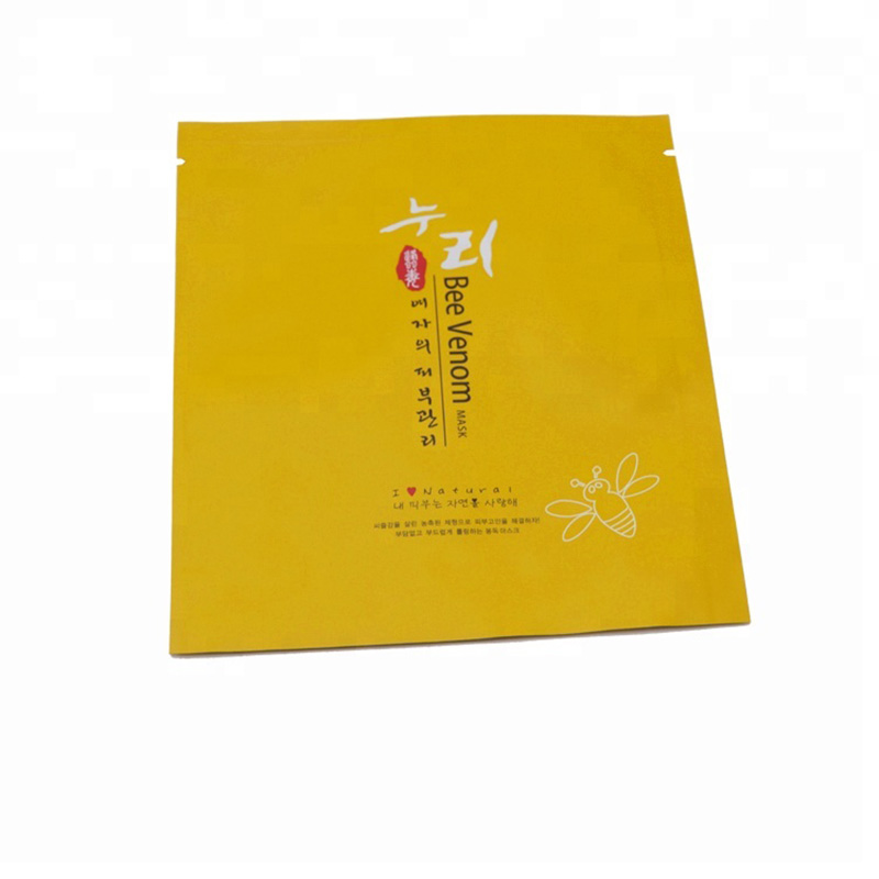 China Lieferant Bottom Filled Facial Mask Bag Kunststoff Kosmetikverpackungen