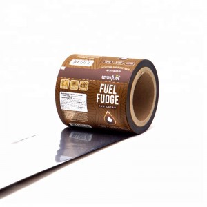 Kundenspezifische metallisierte lebensmittelverpackung kunststoff laminieren verpackung rollfolie
