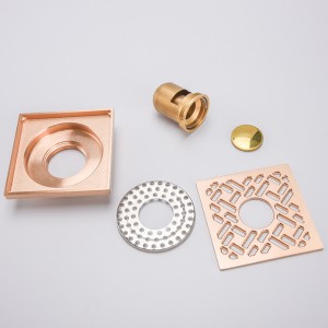 Seitlicher quadratischer Duschablauf