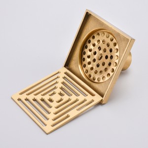 Geschickte Design Flieseneinsatz lineare Duschrinne Messing quadratischen Bodenablauf