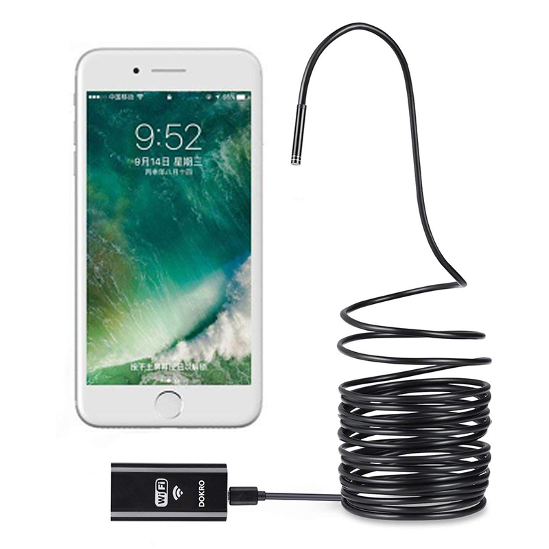 Drahtloses Endoskop 2,0 Megapixel HD WiFi Borescope Micro Interface Wasserdichte Inspektions-Schlangenkamera für Android, iOS und Windows, iPhone, Samsung, Tablet, Mac