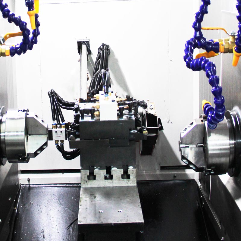 CNC-Programmierung mit Doppelspindeldrehmaschine