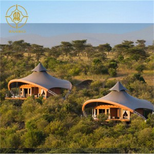 Fabrik vorgefertigtes Luxus-PVDF-Membran-materielles Stahlkonstruktions-Hotel-Haus-Zelt