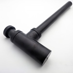Siphon-Klempnerfalle aus Messing, schwarz