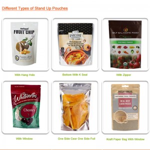 China Lieferanten individuell bedruckten Kunststoff Standbeutel, Süßigkeiten oder Zucker oder Snack verwenden Mylar Druckverschlussbeutel, Lebensmittelqualität Doypack