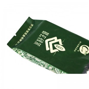 Komprimierter Aluminiumfolienbeutel mit Seitenfalten für die Aufbewahrung von Tee