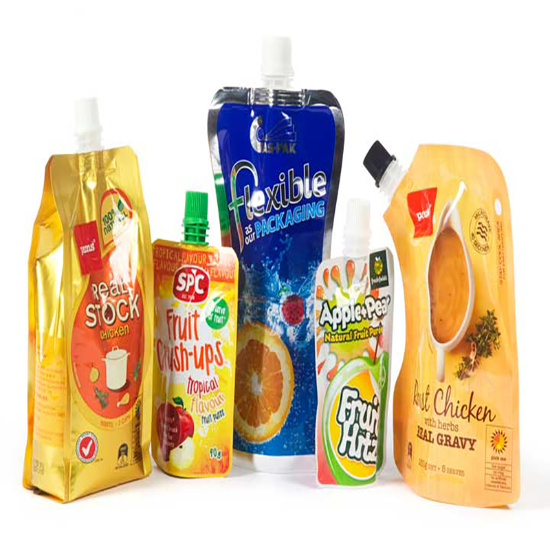 kundenspezifisches 200ml flüssiges Aluminiumplastikgetränk organischer Bananenfruchtgeleesaftverpackungsspeicher doypack Tüllenbeutel-Saftbeutel