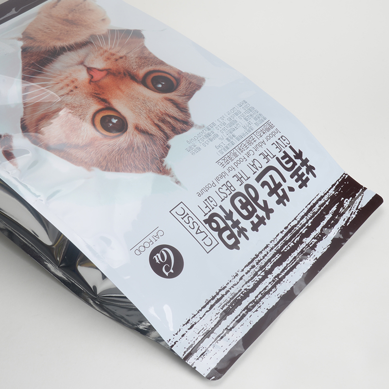 OEM wiederverschließbaren Reißverschluss Kunststoff wasserdicht Haustier Katze Essen Tasche Sondergröße