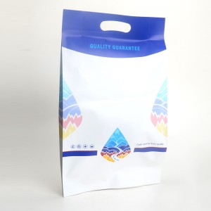 Plastikbeutel mit flachem Boden aus Aluminiumfolie und Hängeloch-Stanzgriff