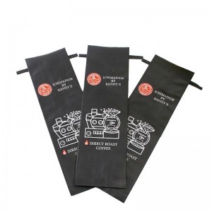 Seitenfalte mattierte Zinnbindung auf der oberen Kaffeeventilverpackung