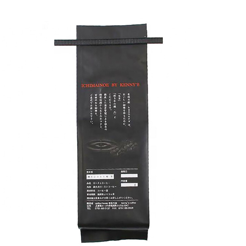 Seitenfalte mattierte Zinnbindung auf der oberen Kaffeeventilverpackung