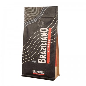 Zip Lock 100g Kaffeeverpackung Standbeutel und Kaffeebeutel 1kg mit Entgasungsventil und individuell bedruckter Kaffeebeutel mit Ventil