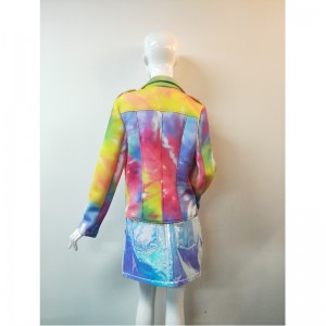 MEHRFARBIGE WILDLEDERJACKE RLWSJ0007N