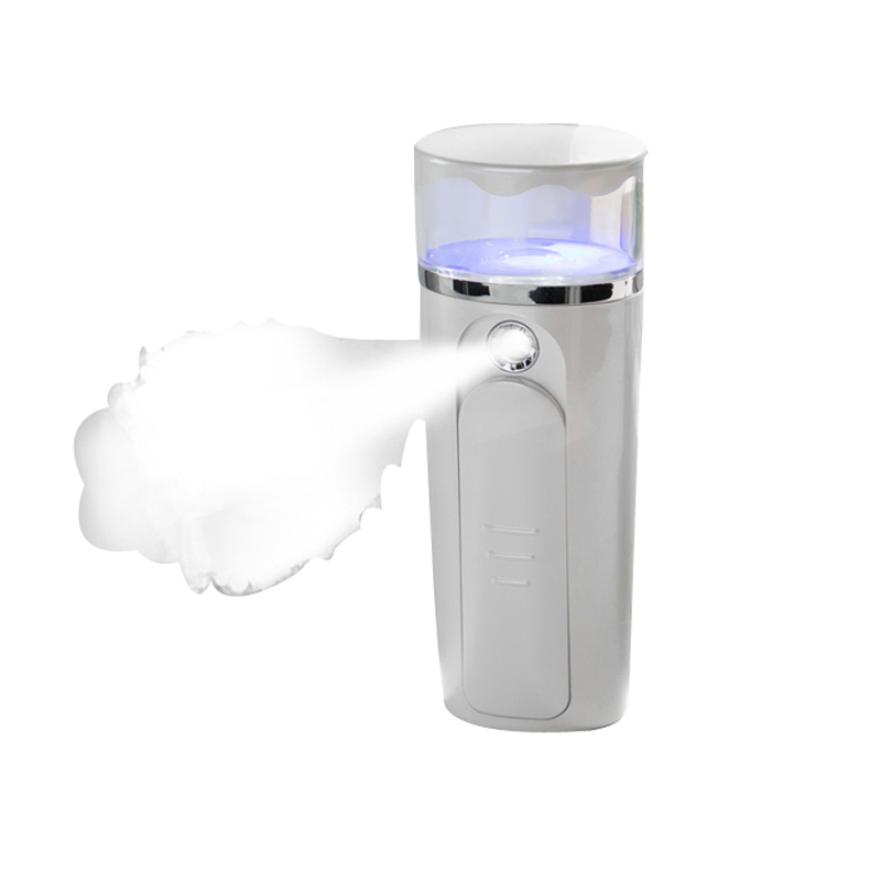Nano Sprayer Face Steamer Gesichtsbefeuchter Mini Zerstäubung Feuchtigkeitsspendende Feuchtigkeitsspendende USB Wiederaufladbare Beauty-Gerät für Öl oder trockene Hautpflege