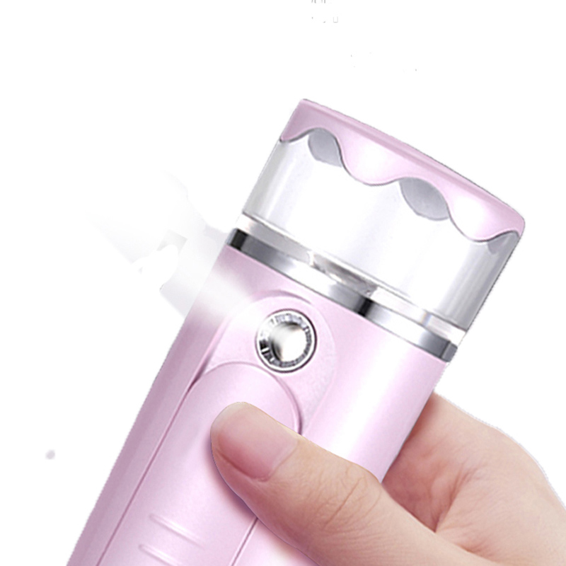 Nano Sprayer Face Steamer Gesichtsbefeuchter Mini Zerstäubung Feuchtigkeitsspendende Feuchtigkeitsspendende USB Wiederaufladbare Beauty-Gerät für Öl oder trockene Hautpflege