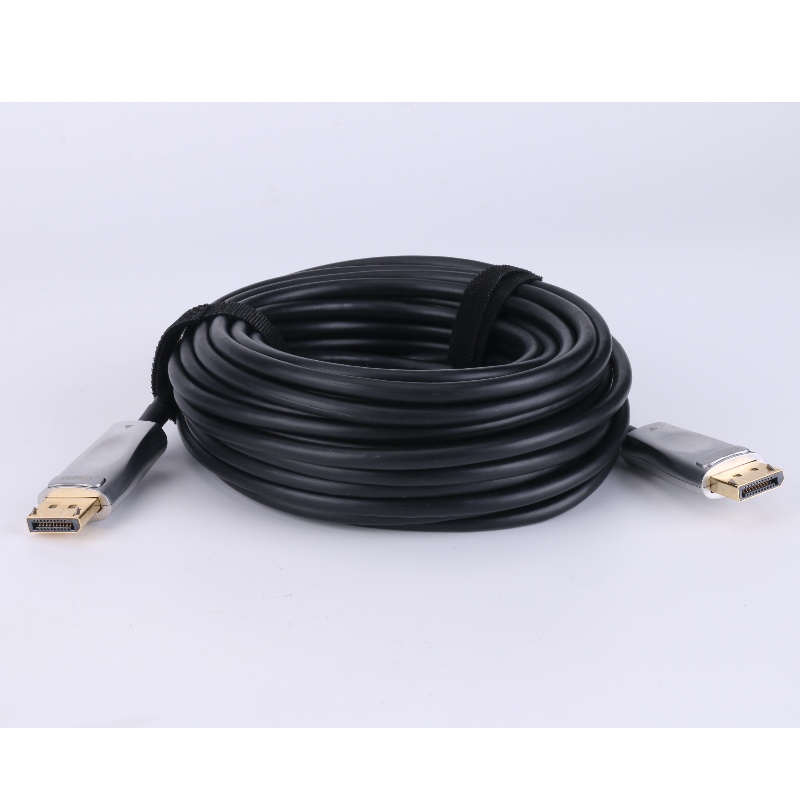 Günstige männliche zu männliche DisplayPort 1.4 AOC Glasfaserkabel Unterstützung 8k@60Hz 3D 32.4Gbps 30m Länge