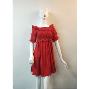 ROTES KLEID DER DAMEN TBWD0012M
