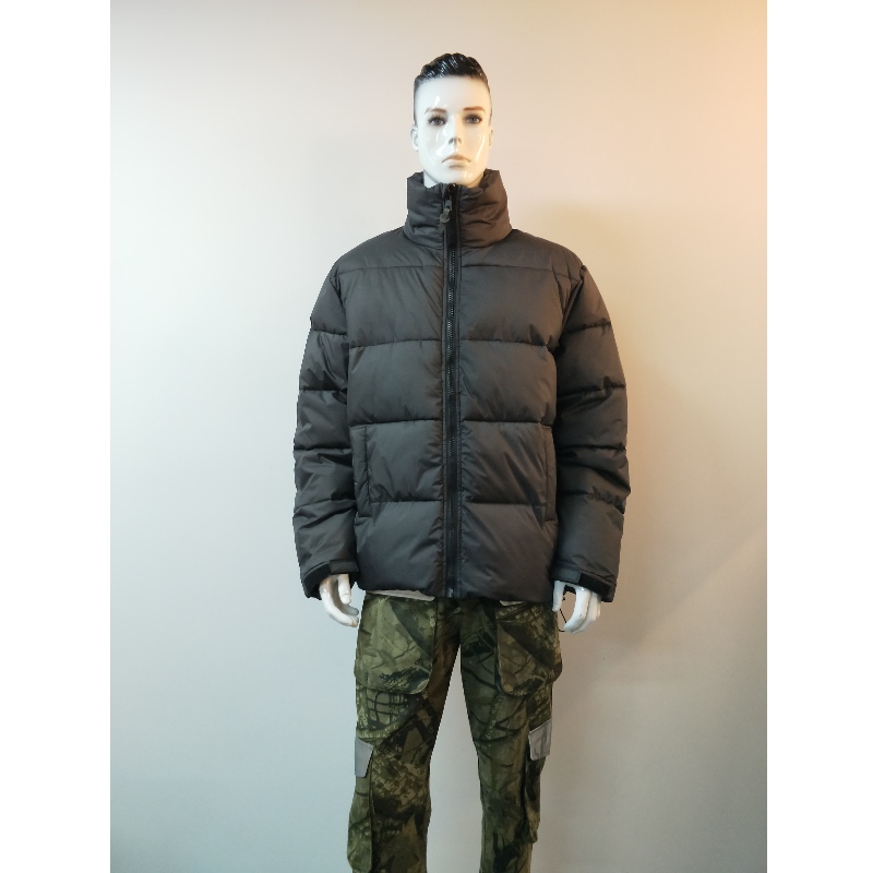 SCHWARZE GESTEPPTE PUFFERJACKE RLMPC0016N