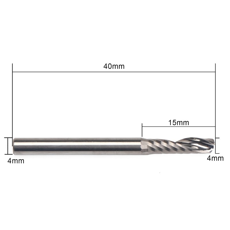 Hartmetall-Schaftfräser, Einnuten-CNC-Fräser, 5/32 