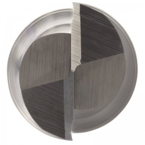 Hartmetall-Vierkantfräser, Zoll, unbeschichtetes (blankes) Finish, Schruppen und Schlichten, 30-Grad-Spirale, 2 Nuten, 4 \